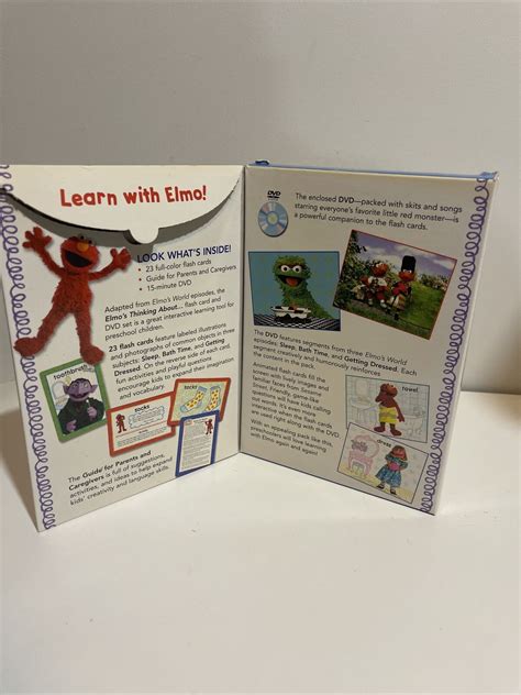 Sesame Street Elmos World Flashcards And Dvd Elmos Thinking About