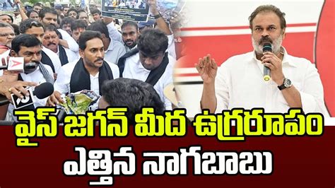 Nagababu Sensational Comments On Jagan Ys