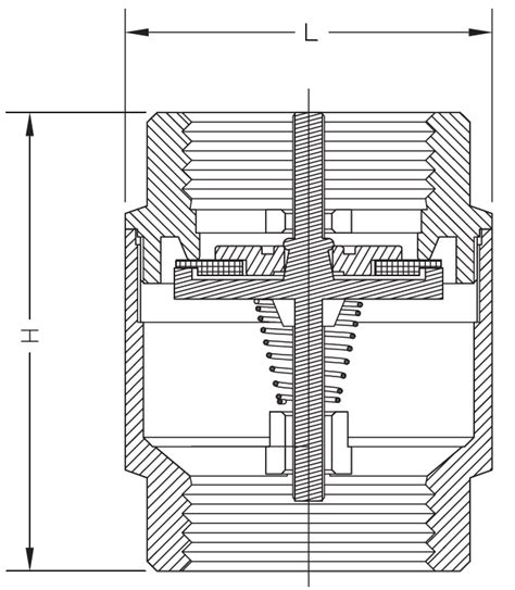 Brass Spring Check Valve With Fandf Bsp Y Type Valvelink