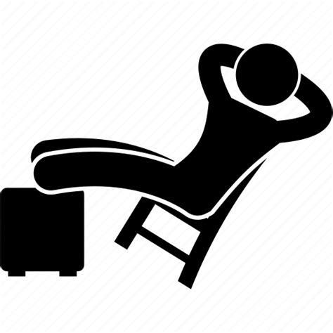 Chair Idle Lazy Man Relax Rest Sitting Icon Download On Iconfinder