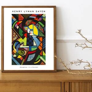 Plakat Wystawowy Henry Lyman Sayen Plakat Sztuka Etsy