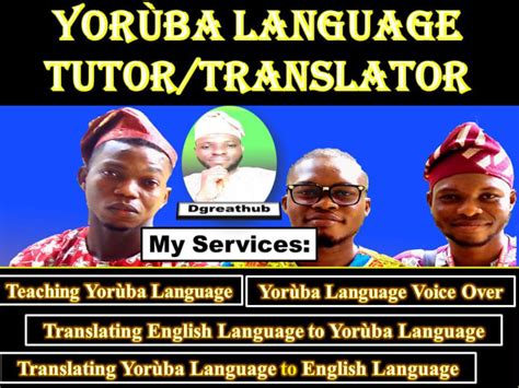 Translate Or Transcribe From English To Yoruba Language By Dgreathub Fiverr