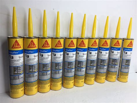 10 Pack Sikaflex 1A Polyurethane Construction Sealant Aluminum Gray