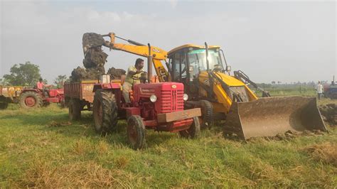 Mahindra Di Tractor Stuck In Mud Youtube