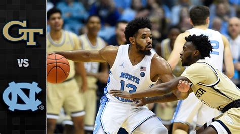 Georgia Tech Vs North Carolina Men S Basketball Highlights