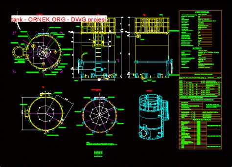 Tanks Dwg Projesi Autocad Projeler Hot Sex Picture