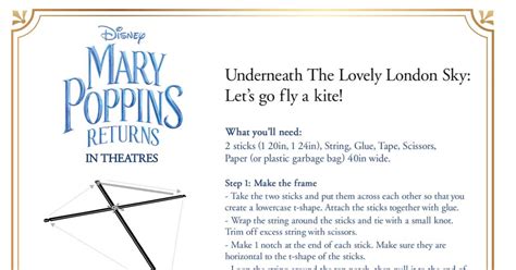 Mary Poppins Kite Craft DIY Instructions - Mama Likes This