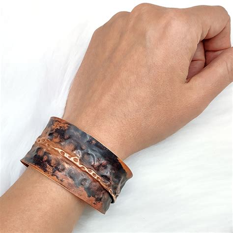 Fold Form Copper Cuff Handmade Bracelet Galeforce Design Jewelry