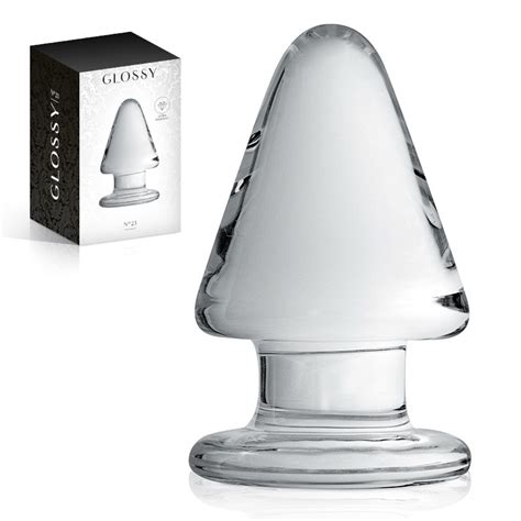 Plug Anal XL em Vidro Glossy nº 23 LX Sex Shop