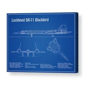 Sr Blackbird Airplane Blueprint Drawing Plans Schematics Sd