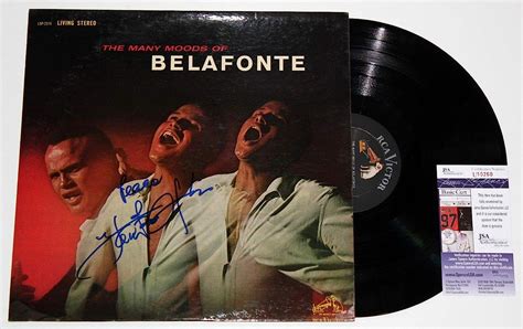 Harry Belafonte Signed The Many Moods Of Belafonte Album LP Vinyl