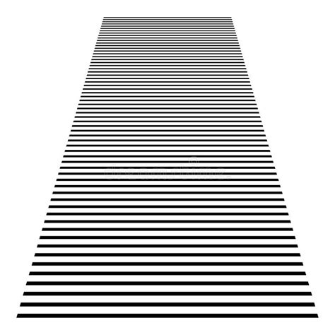 Lines Stripes In 3d Perspective Lines Vanishing Into Horizon Stock