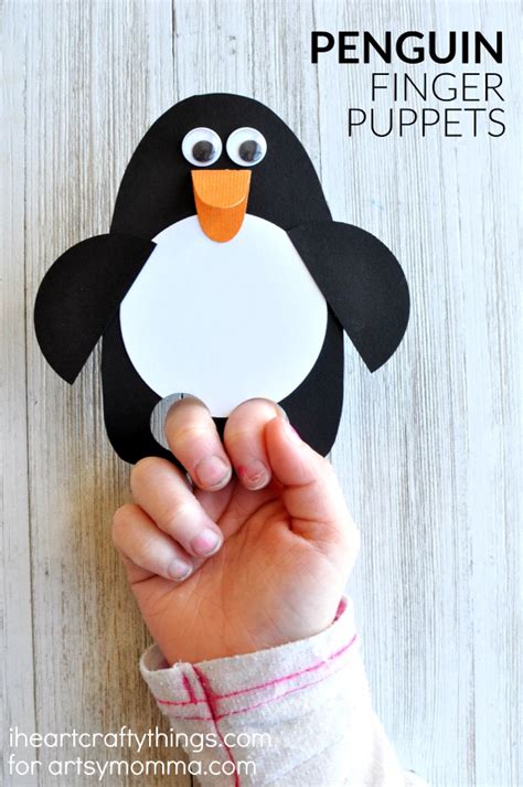 Kids Will Love This DIY Penguin Puppet Craft! - Artsy Momma