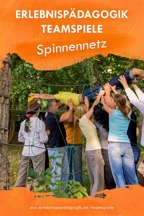 Teamspiel Spinnennetz Erlebnispädagogik Teamspiele