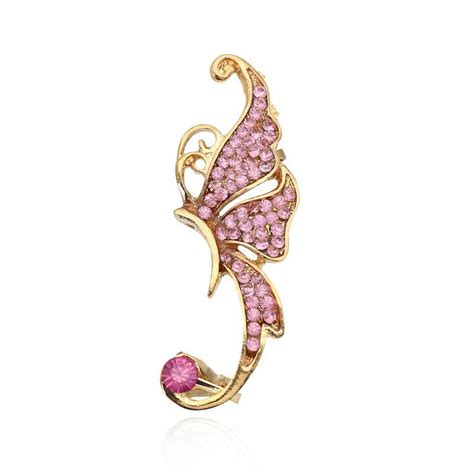 Yhaiogs Stainless Steel Stud Earrings Butterfly Shape Earrings Left Ear