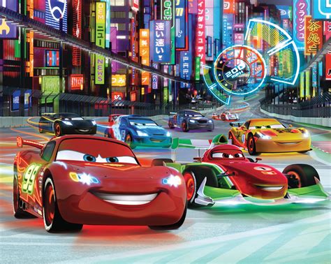 Disney Cars Mural Wallpaper Cars Wallpapers Disney WallpaperUse