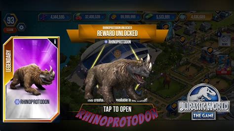 Rhinoprotodon Unlocked New Cenozoic Hybrid Jurassic World The Game