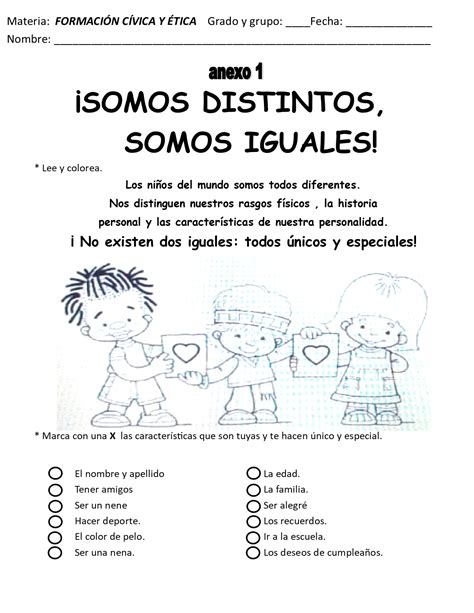 Somos Distintos Somos Iguales Actividades De Diversidad Actividades