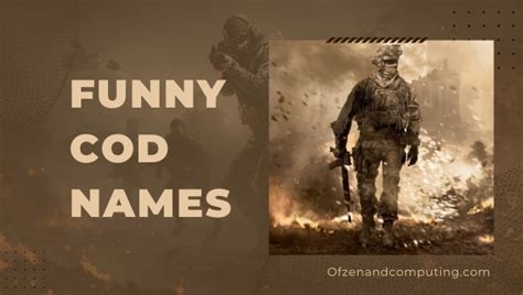 2500 Funny COD Names 2023 Cool Badass Cute Good IGN