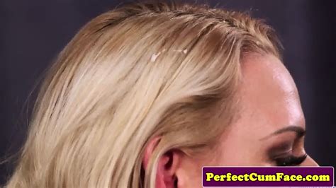 Bigtitted Jizz Babe Tugs Out Facial Cumshot