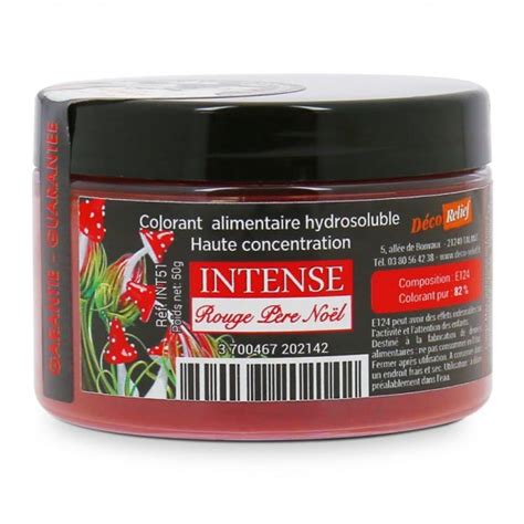 Colorant Alimentaire Hydrosoluble Intense En Poudre Rouge P Re No L