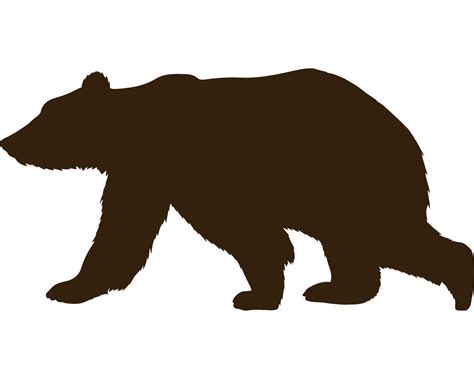 Bear Wild Animal Silhouette 24098514 Png