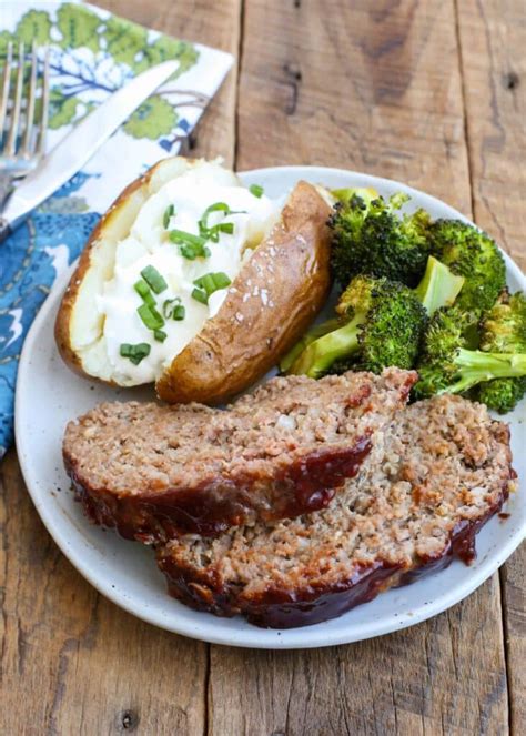 Balsamic Glazed Meatloaf Barefeet In The Kitchen