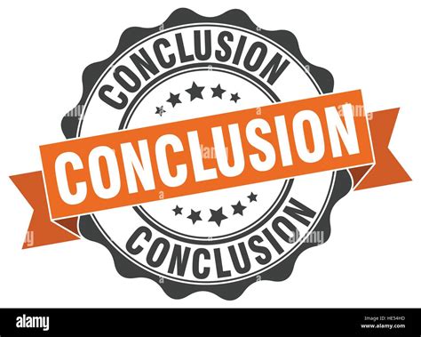 Conclusion Stamp Sign Seal Stock Vector Image Art Alamy