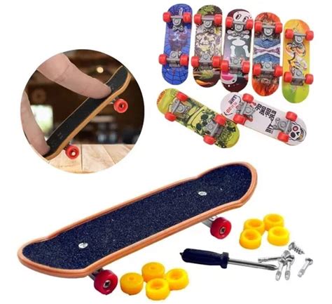 Fingerboard Profissional De Madeira Rolamento Skate Dedo Mercadolivre