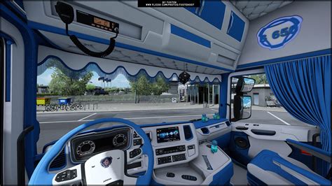 Scania S Blue - White Interior 1.36.x MOD - Euro Truck Simulator 2 mod ...