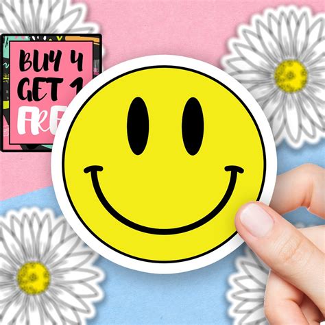 Smiley Sticker Emoji Sticker Happy Symbol Stickers Laptop | Etsy