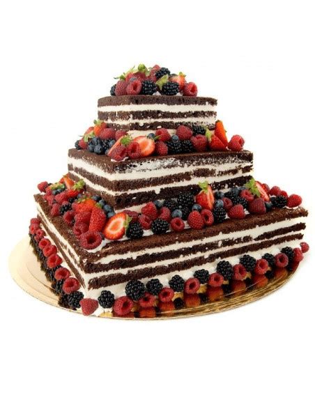 Tort Weselny Naked Cake Czekoladowy