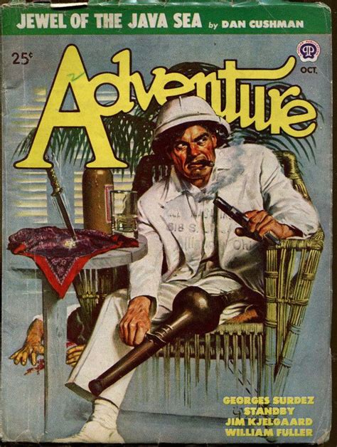 Adventure October 1948 Cover By Peter Stevens Ghost Bear Action