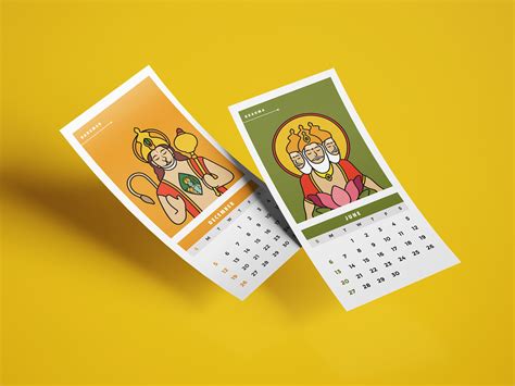 2021 Hindu Calendar On Behance