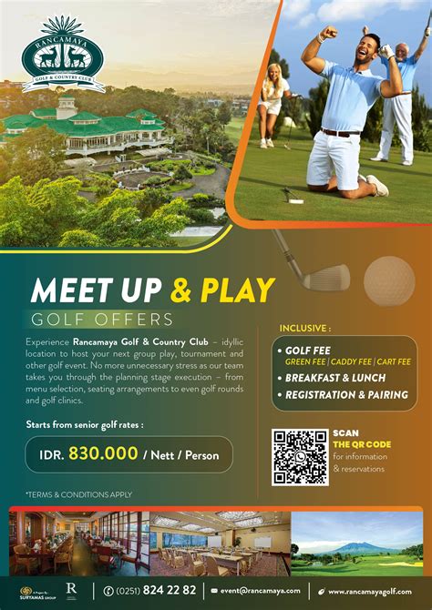 MEET UP PLAY PACKAGE Rancamaya Golf Country Club