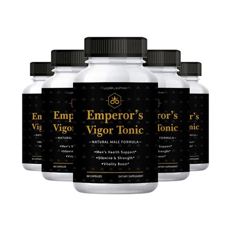 Emperors Vigor Tonic 5 Pack Male Support Capsules 60 Capsules Per