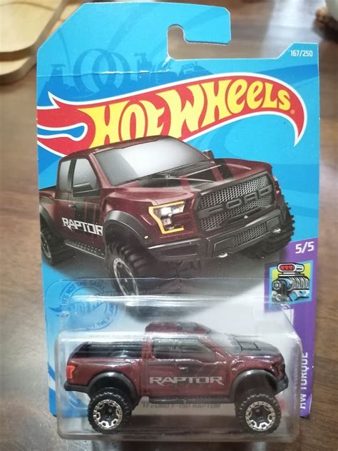 Hot Wheels 2021 HW Torque 17 Ford F 150 Raptor Red Brown Hobbies