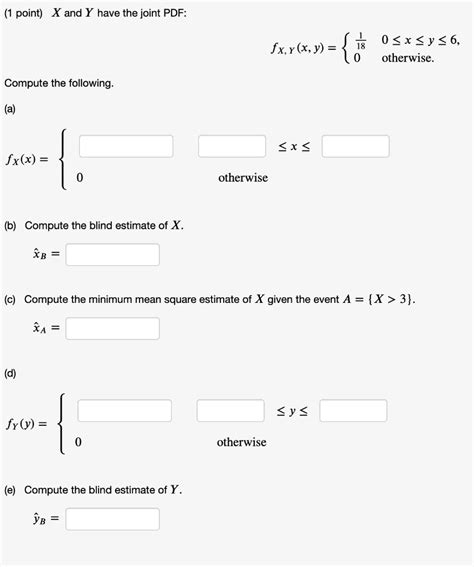 Solved A X And Y Have The Joint Pdf Fxy X Y 8 0