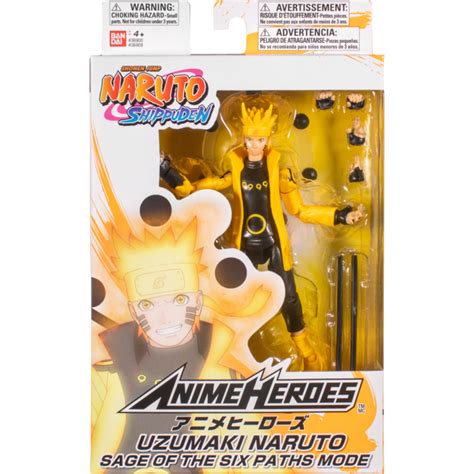 Bandai Naruto Anime Heroes Naruto Uzumaki Naruto Sage Of 59 Off