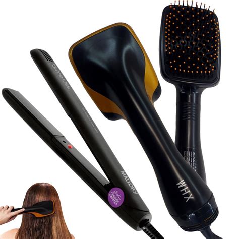 Chapinha Que Seca E Alisa - ESCOVA SECADORA 1000W SECA MODELA ALISA E CHAPINHA POTENTE | Shopee Brasil