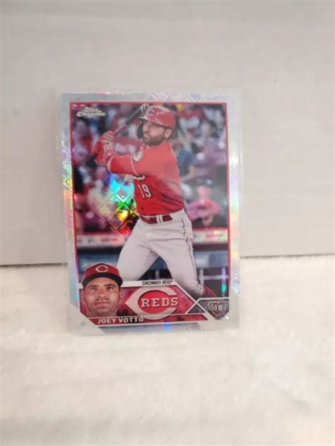 JOEY VOTTO 2023 Topps Chrome LOGOFRACTOR 190 Cincinnati Reds Card EUR