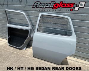 HOLDEN HK HT HG SEDAN REAR FIBREGLASS DRAG RACE DOORS LIGHT WEIGHT