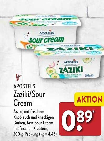 Apostels Zaziki Oder Sour Cream Angebot Bei ALDI Nord 1Prospekte De