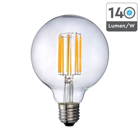 V Tac Lampadina Led E27 Globo G95 18w Filamento Calda