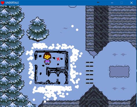 Managed to completely clean the map in Snowdin : r/Undertale