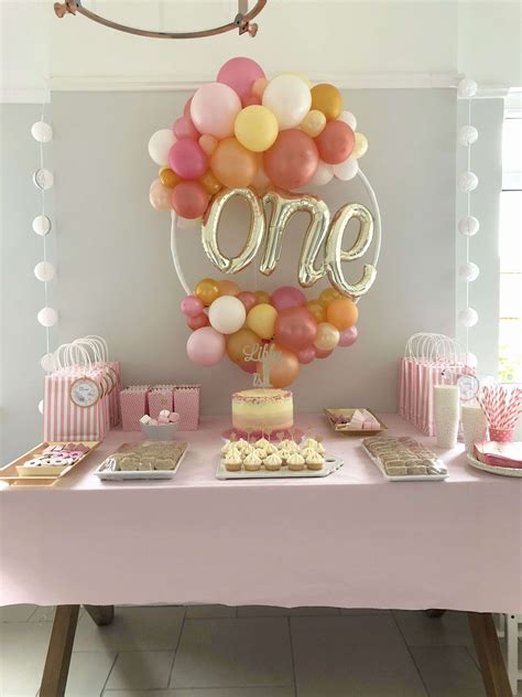 First Birthday Theme Ideas Girl Fantastic 36 Elegant Pink And Gold