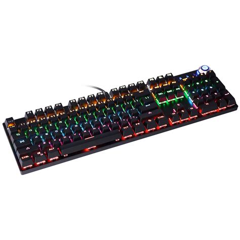 Teclado Rgb Diseño Ergonómico Teclado Mecánico Cuerpo Del Eje Mecánico Inyección De 2 Colores 9