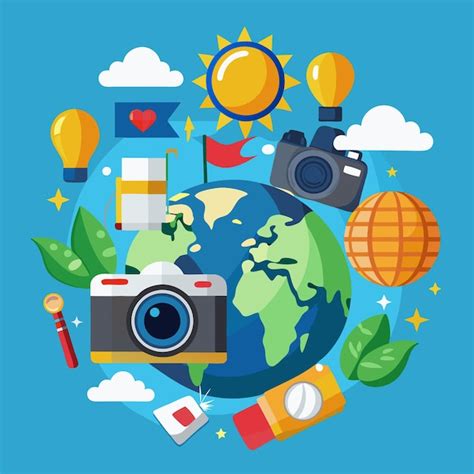 Premium Vector | Exploring the World Through Photography A Journey of ...