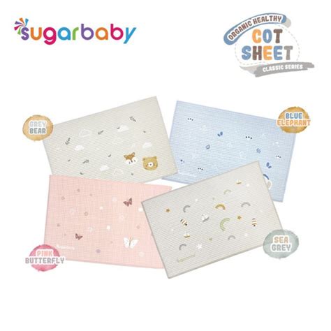 Jual Sugar Baby Premium Organic Cot Sheet Perlak Ondo Pink