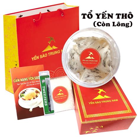 Tổ Yến Thô Yến Sào Trung Nam Sản Phẩm Còn Lông 100 Tự Nhiên Nguyên